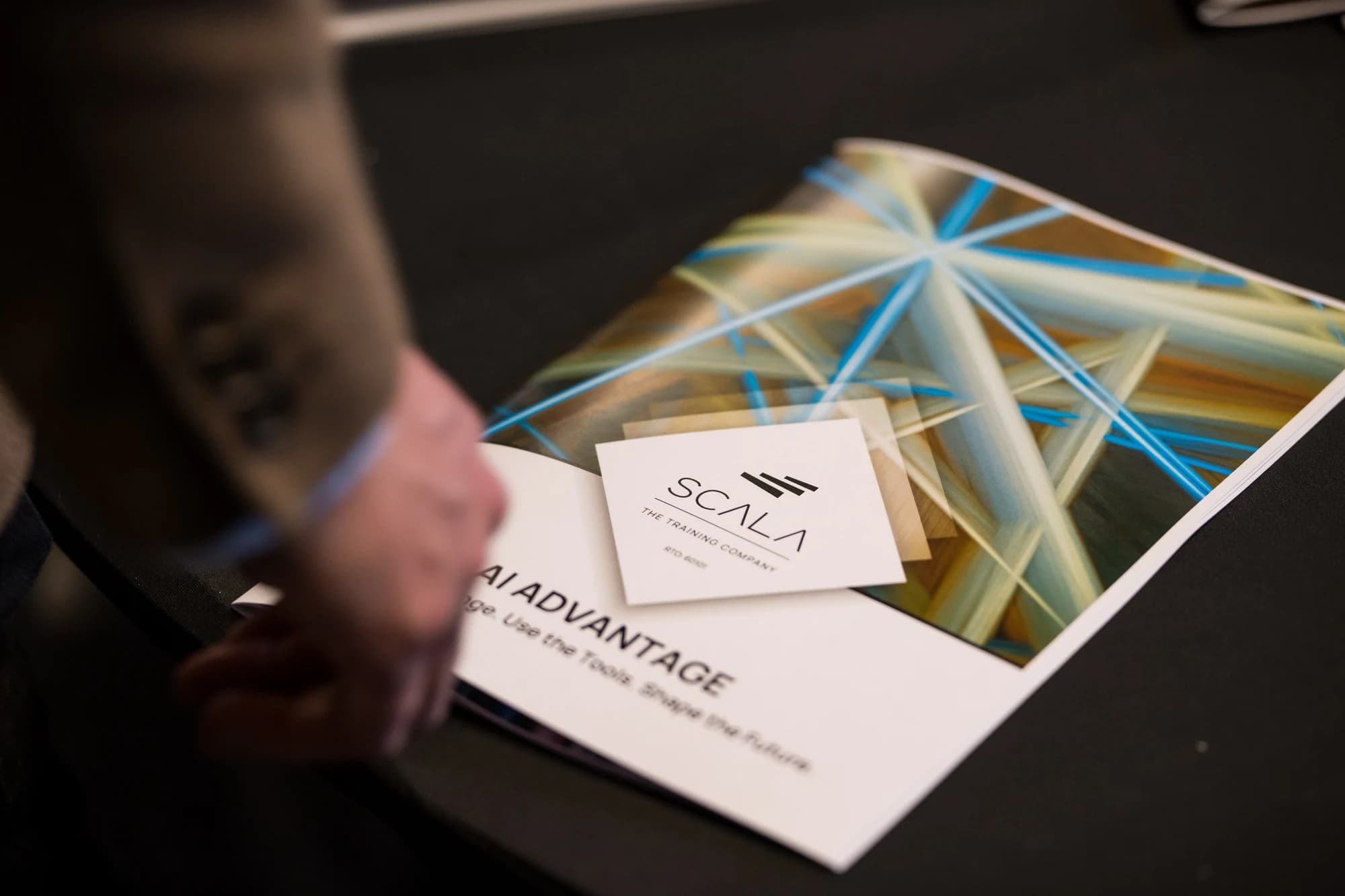 The AI Advantage workbook at a real SCALA workshop